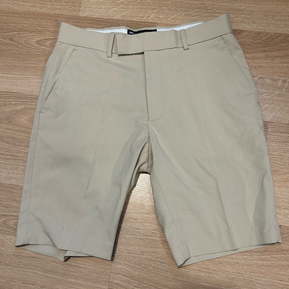 ASOS 30W Men's Tan Dress Shorts